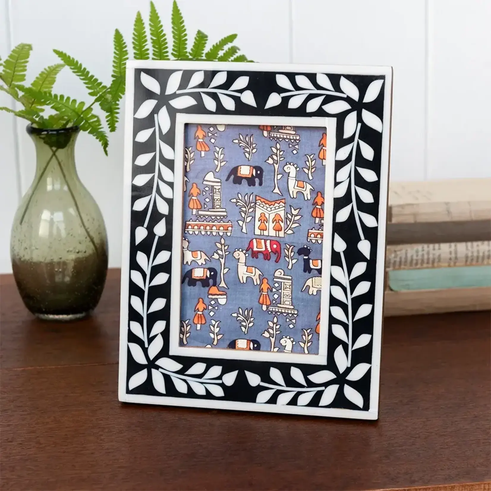 Rectangular Navy blue Resin picture frame
