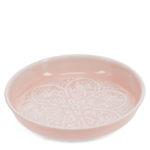 Soft pink Enamel trinket dish 17.5cm