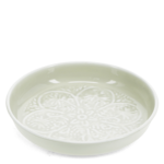Light grey Enamel trinket dish 17.5cm