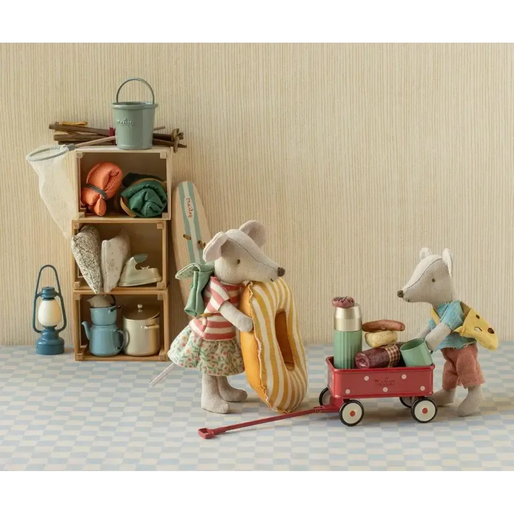 Maileg Maileg Wagon Mouse - Red