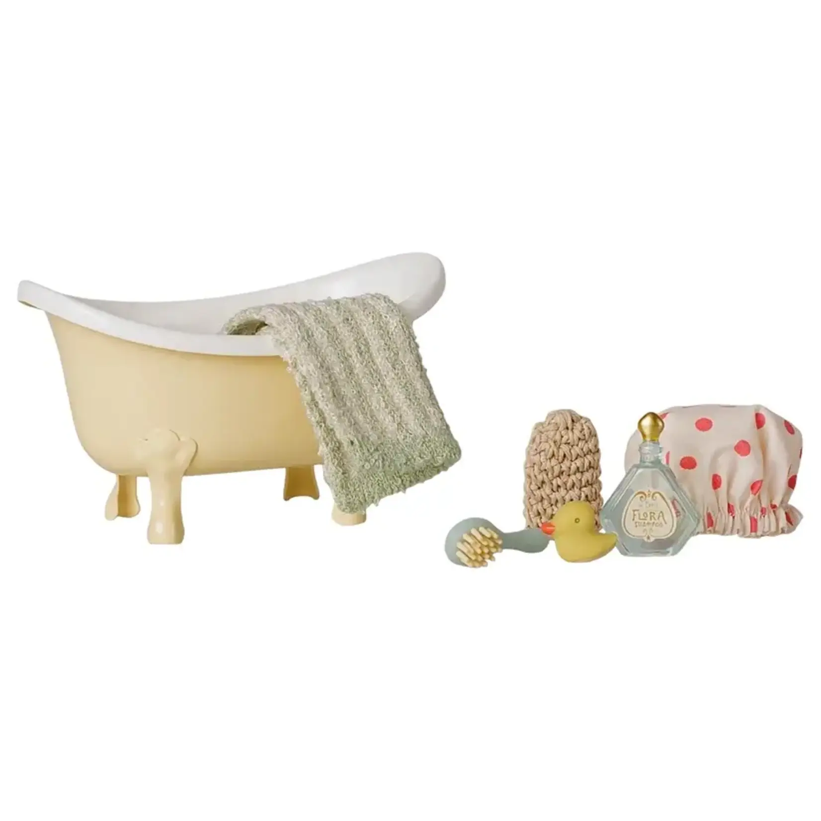 Maileg Maileg Bathtub set Mouse - Yellow