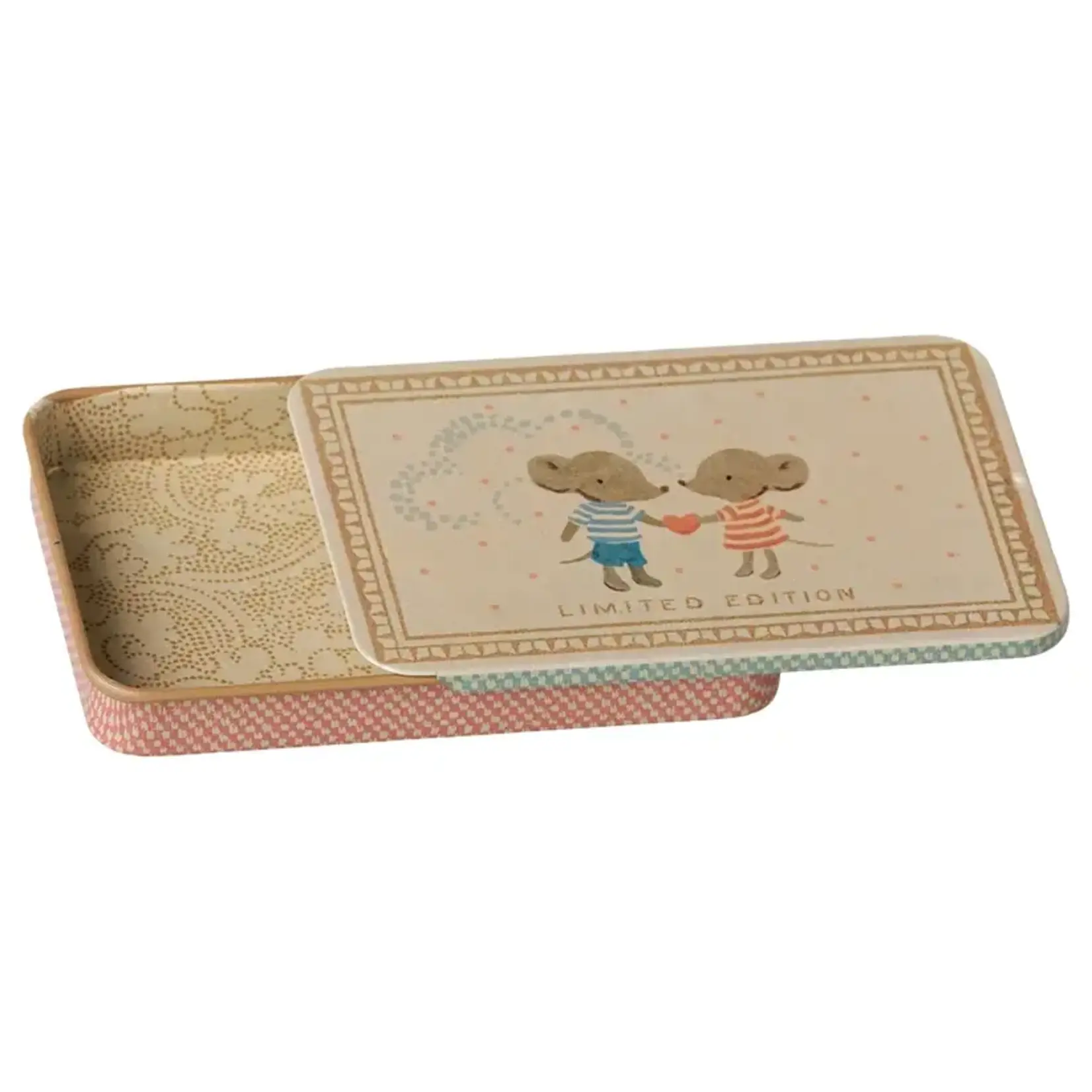 Maileg Maileg Metal box with sliding lid - Mice