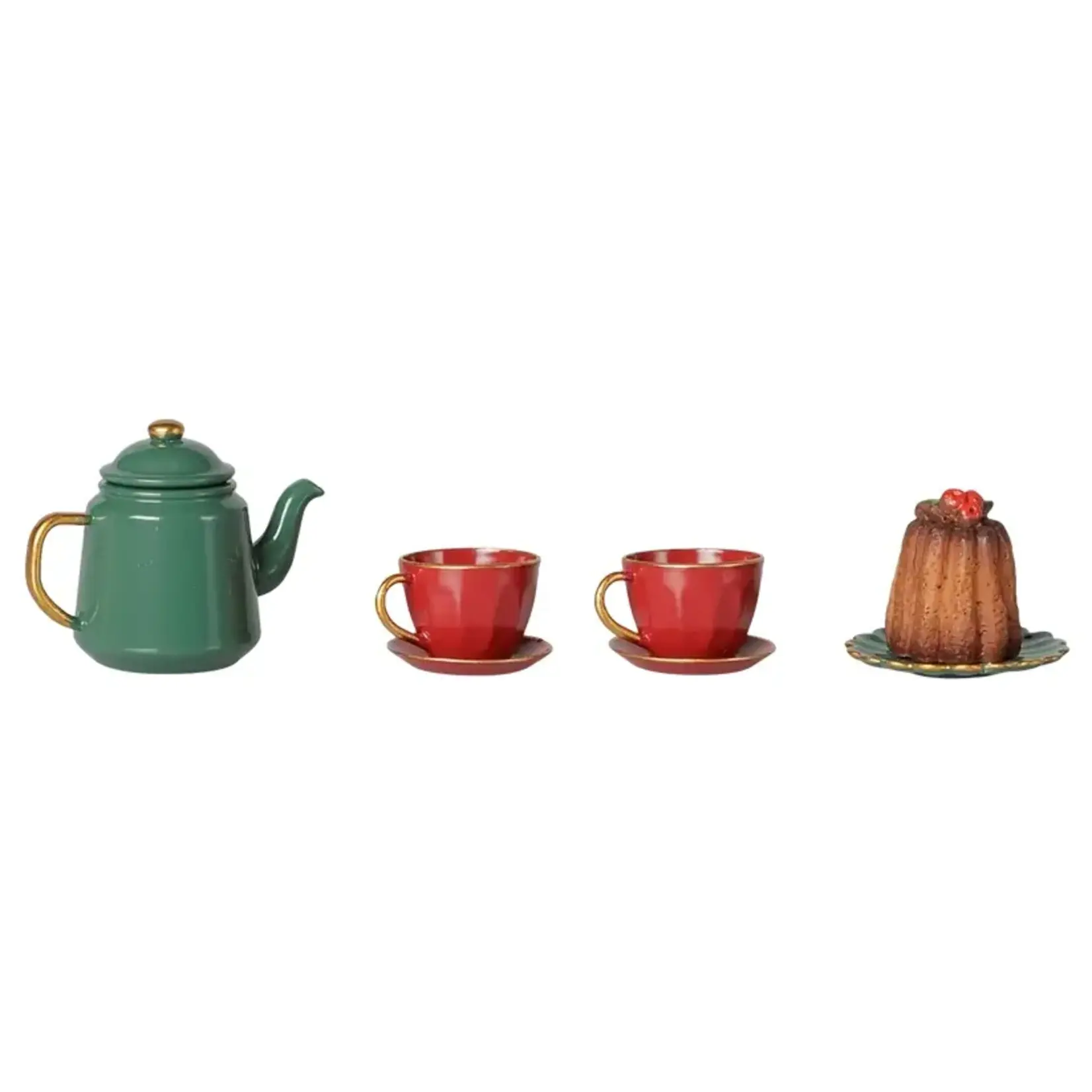 Maileg Maileg Christmas tea party Mouse - Red and Green