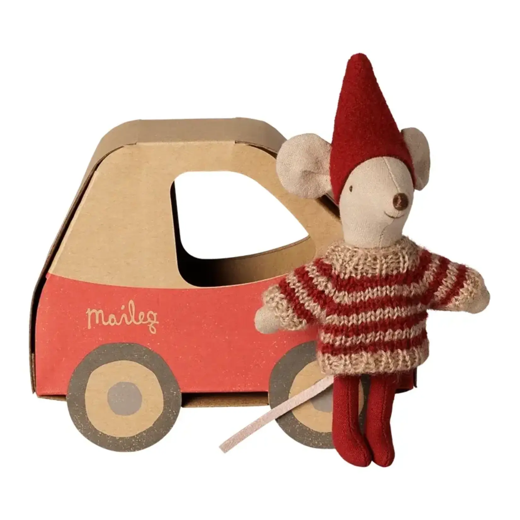 Maileg Maileg Christmas mouse Little sister in car box
