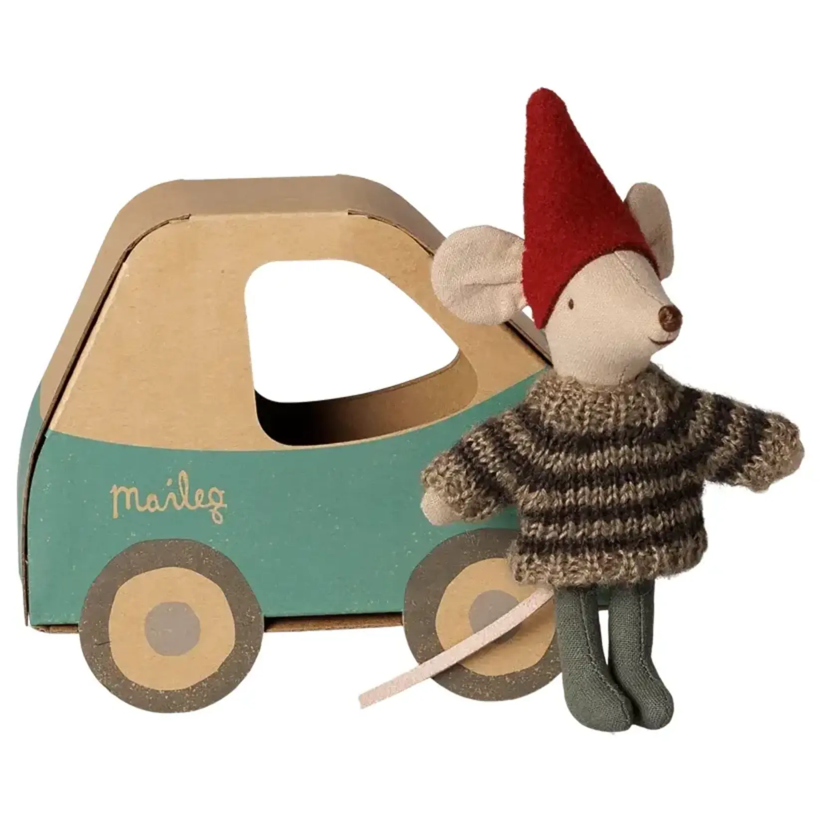 Maileg Maileg Christmas mouse Little brother in car box