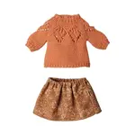Maileg Maileg Skirt and knitted sweater CLOTHES - Medium mouse