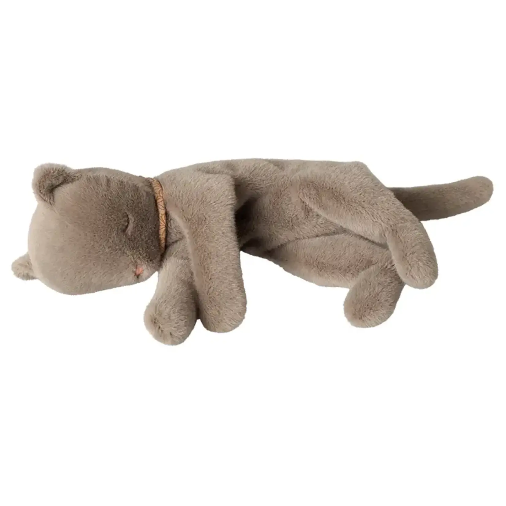 Maileg Maileg Sleeping kitten plush, Medium - Grey
