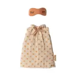 Maileg Maileg Nightgown CLOTHES for Mum mouse - Light grey Orange Spots