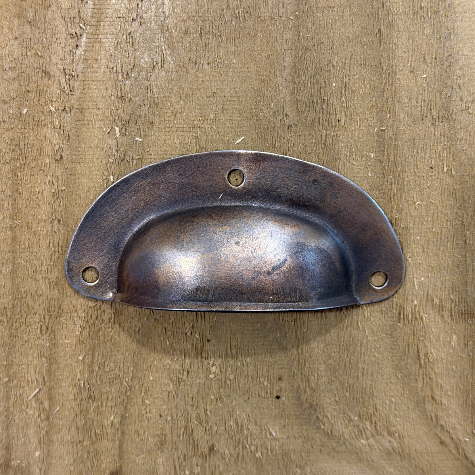 IRON RANGE Cup Handle Basic Design Pressed Sheet Antique Brass 76mm /3″