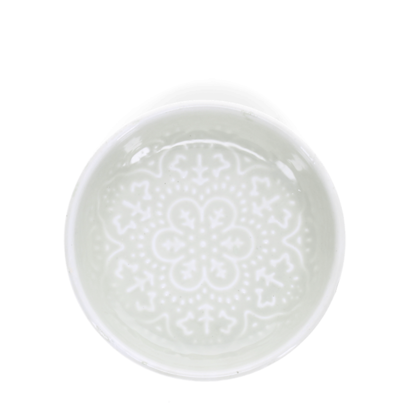 Light Greeny Grey Enamel trinket dish 10cm