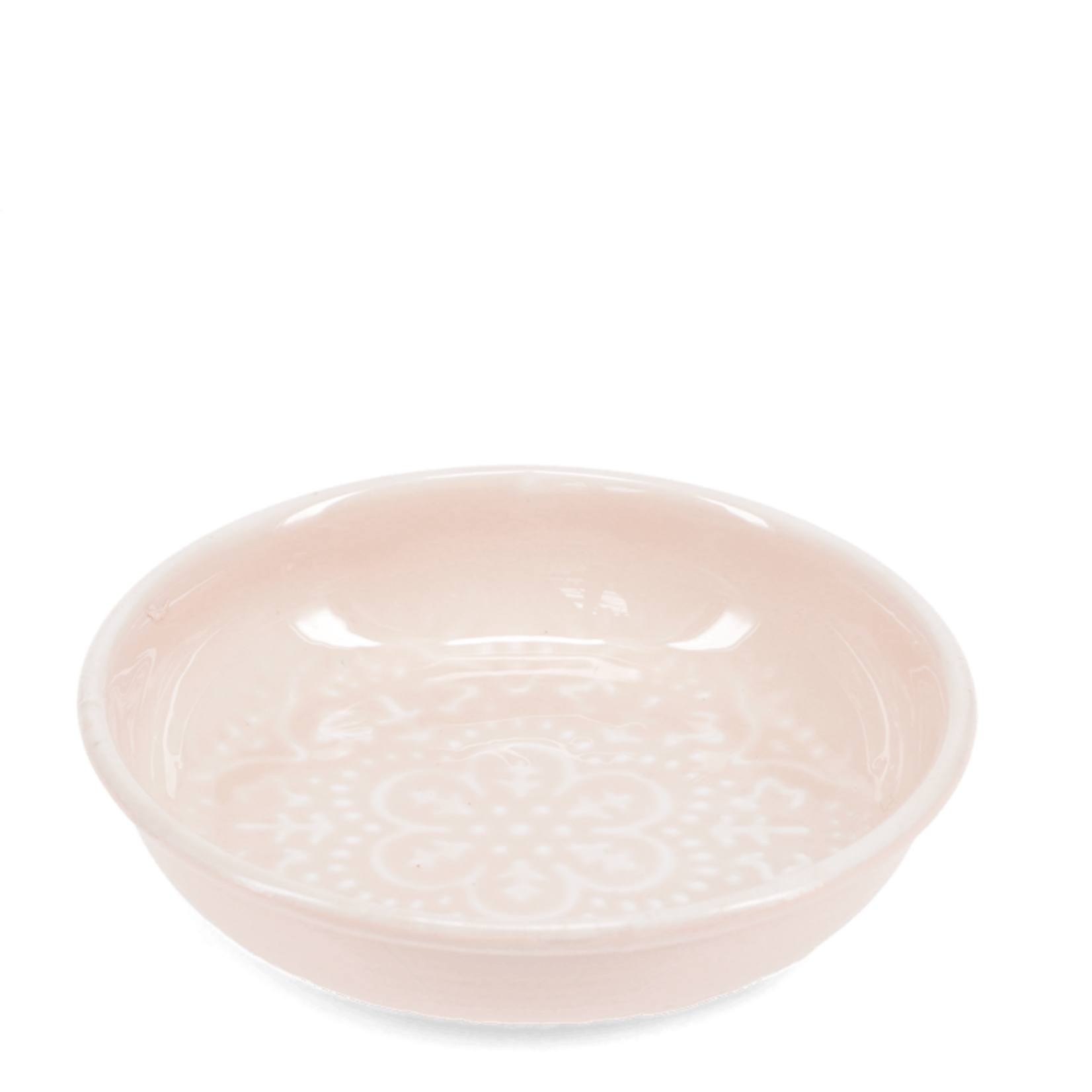 Soft pink Enamel trinket dish 10cm
