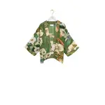 ONE HUNDRED STARS Rhodoleia Green Kimono