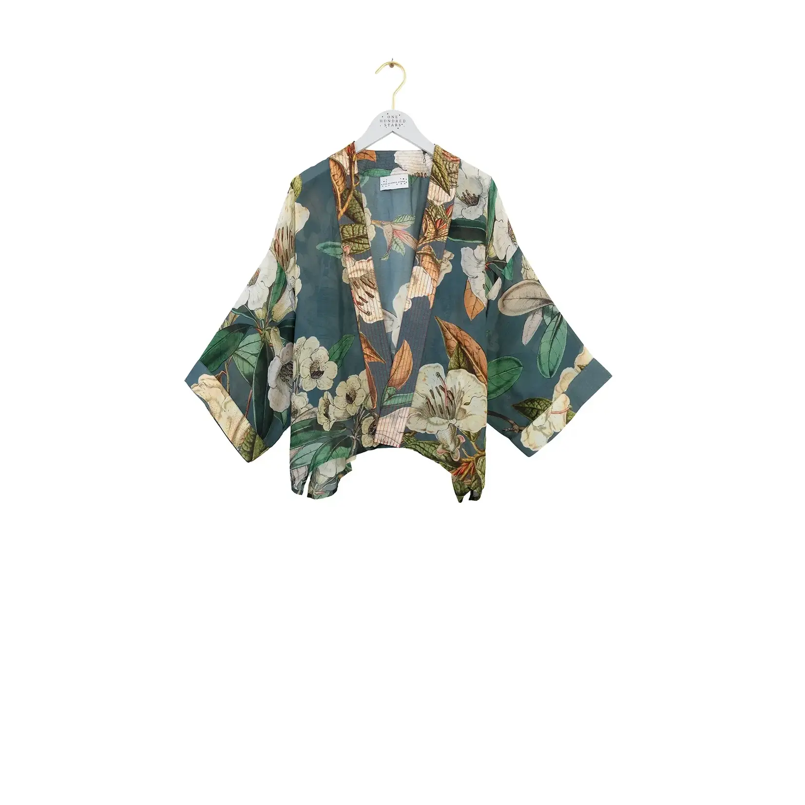 ONE HUNDRED STARS Rhodoleia Blue Kimono