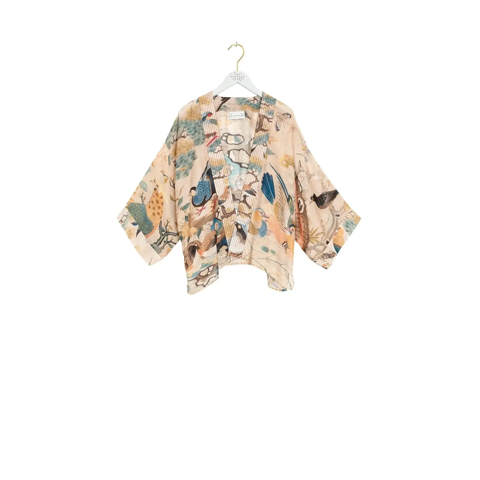 ONE HUNDRED STARS Hummingbird Nude Kimono