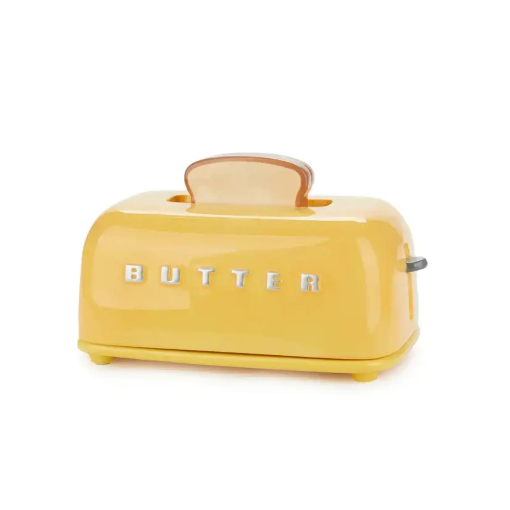 Balvi Toasty Ceramic Butter Dish Mustard