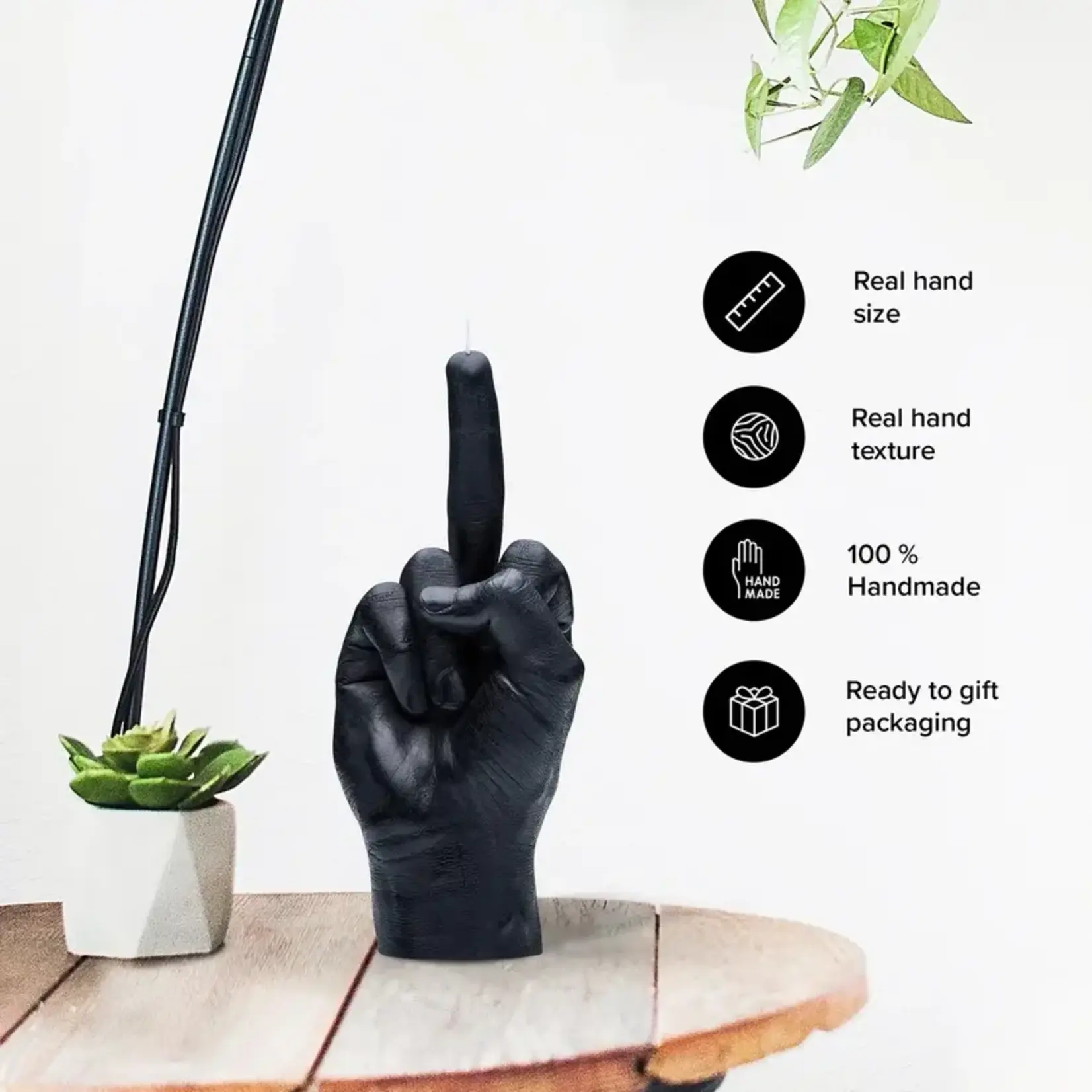 Candlehand F*Ck You Candle Black Large