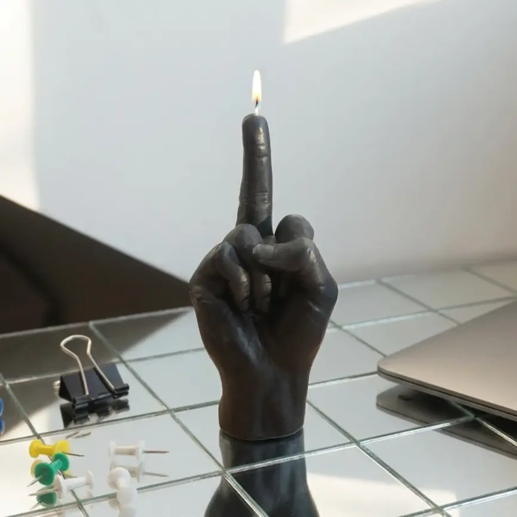 Candlehand Small F*Ck You Candle Black