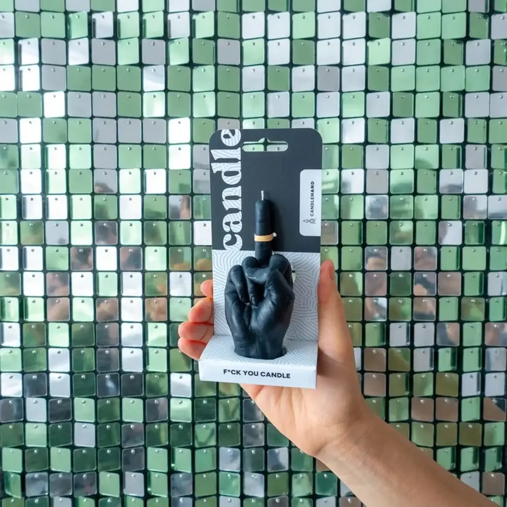 Candlehand Small F*Ck You Candle Black
