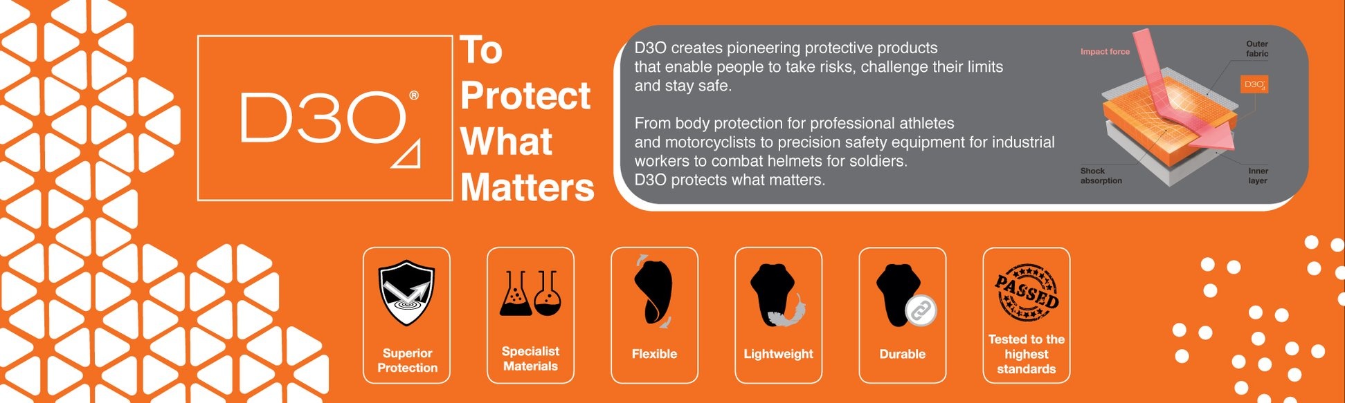 Mehr über D3O-Schutz