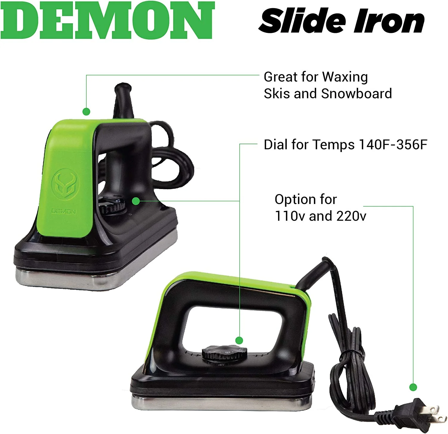 Demon Charger Wax Kit - Zestaw smarowania i tuningu snowboardu / nart