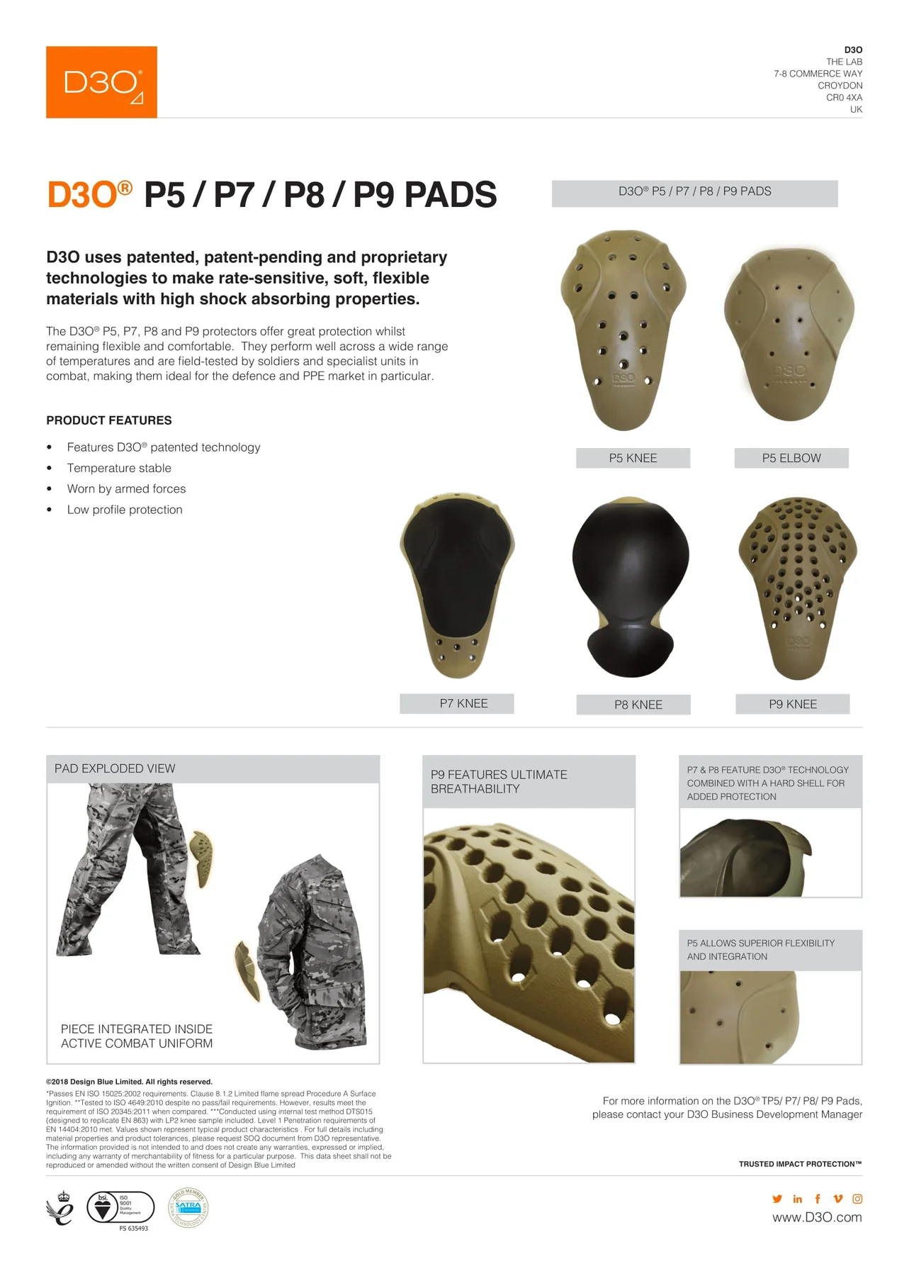 Demon Hyper Knee Pads X V5 D3O/XRD - genouillères vtt & snowboard