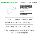 Demon Podium Kask MTB X MIPS - Grey/Seafoam