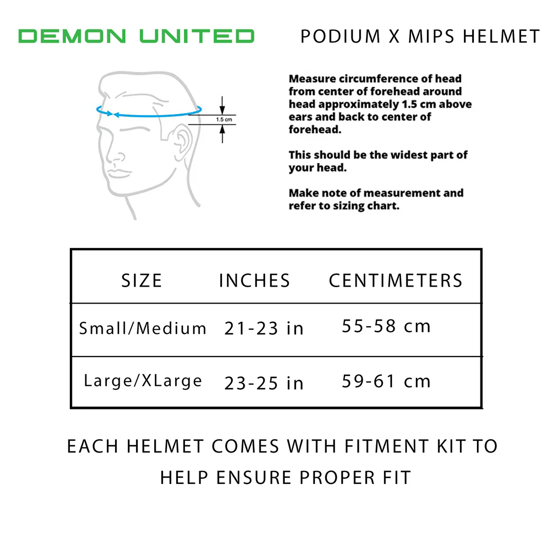 Demon Podium Kask MTB X MIPS - Grey/Seafoam