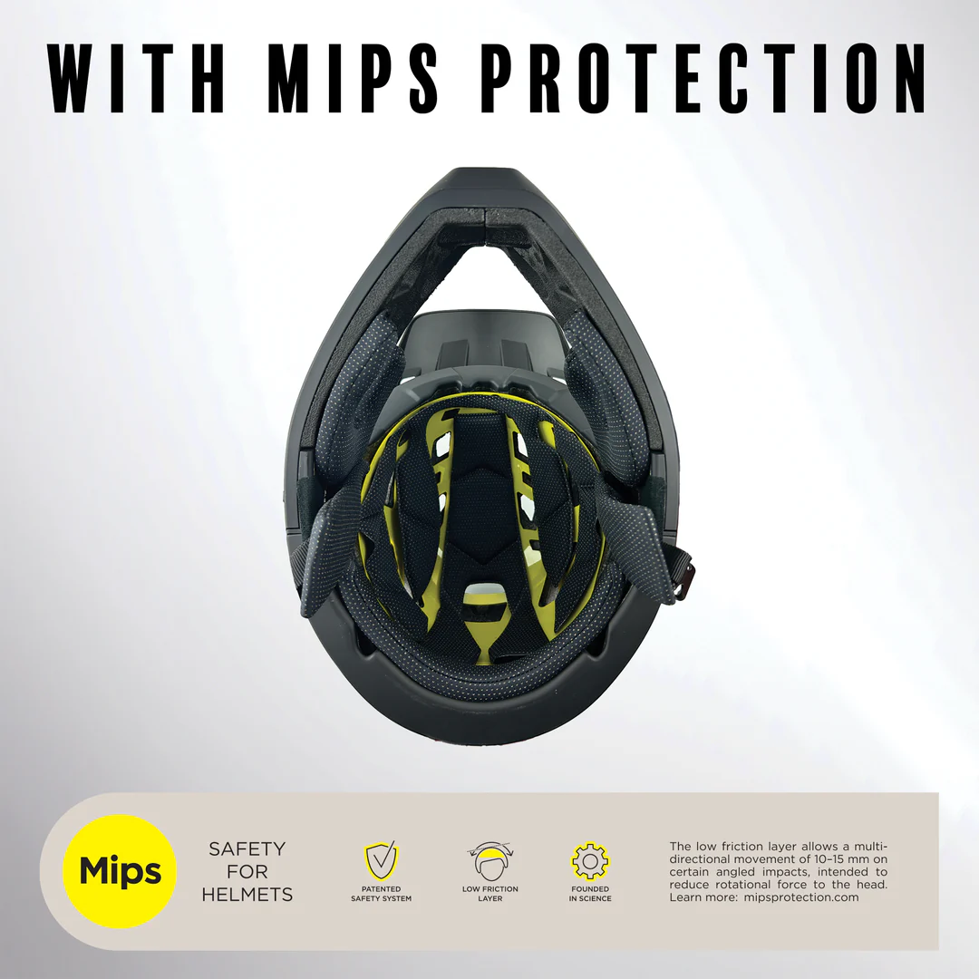 Demon Podium X MTB Helmet MIPS - Black/Cyan