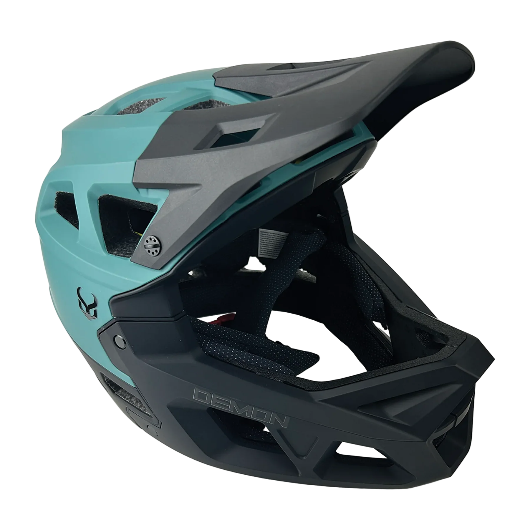 Demon Podium X MTB Helmet MIPS - Black/Cyan