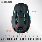 Demon Podium Kask MTB X MIPS - Black/Cyan