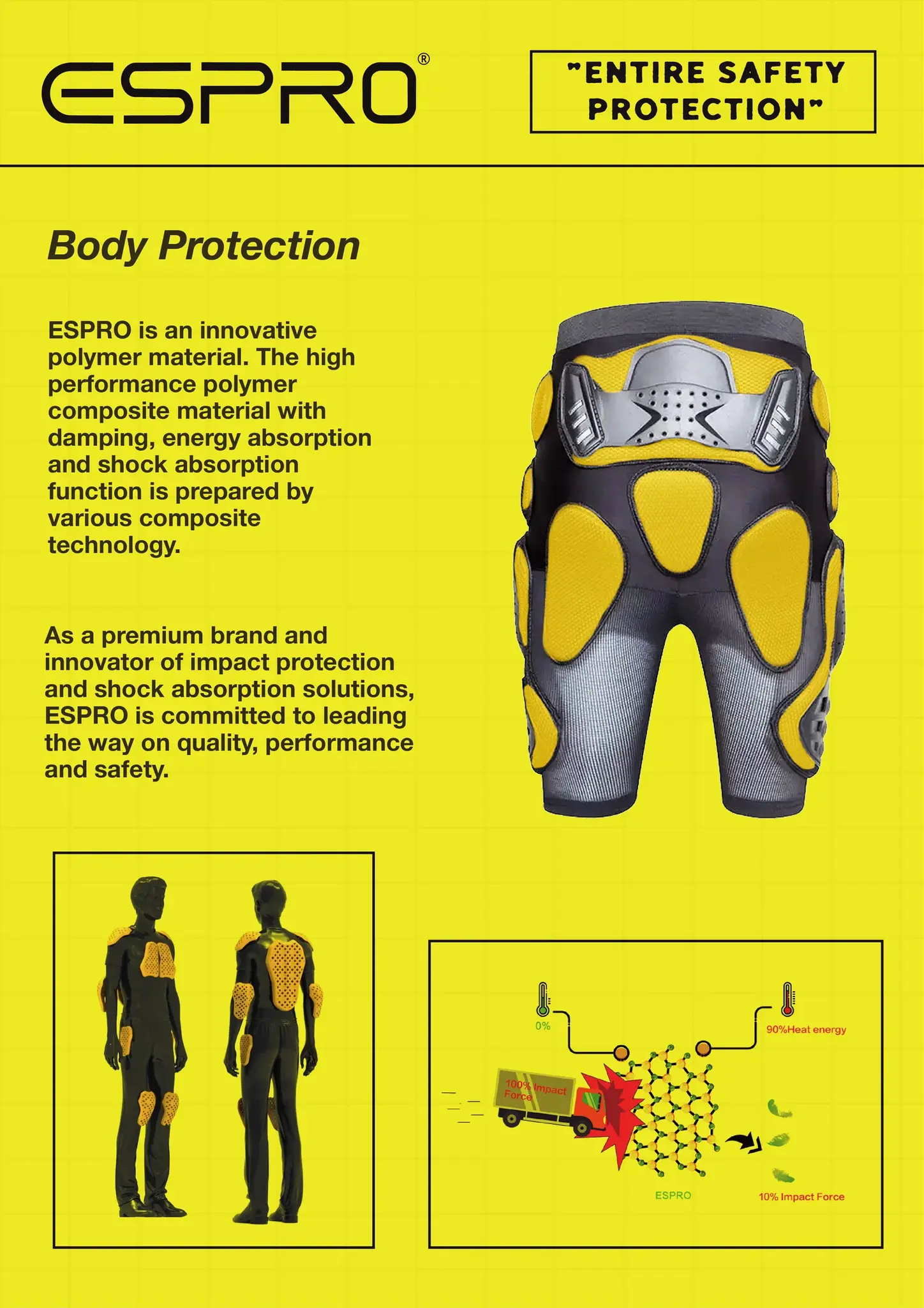 Demon Zero PLUS RF Short D3O - crash pants snowboard