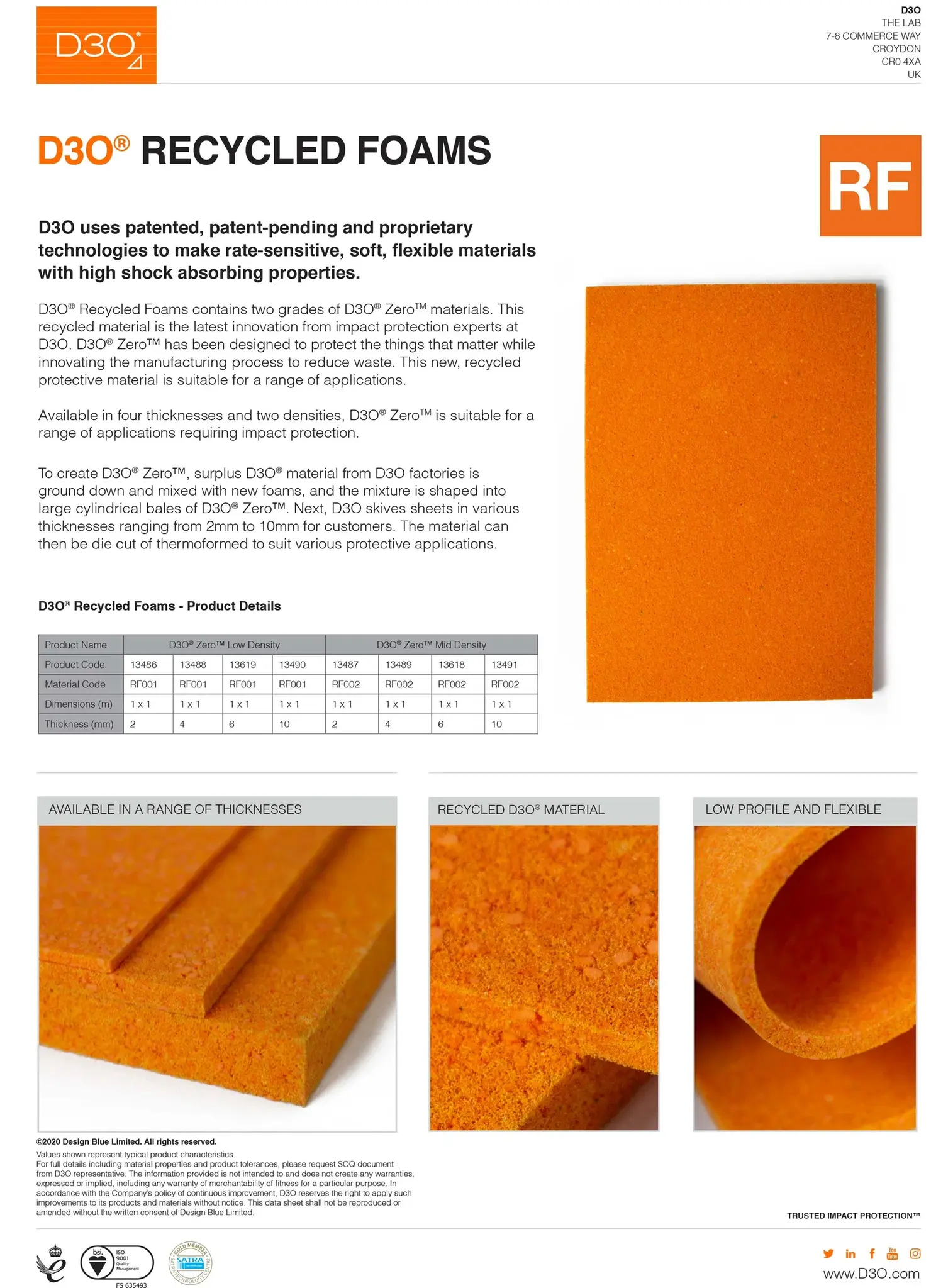 Demon Zero Plus RF Vest D3O - ochraniacz pleców snowboard, ski, mtb