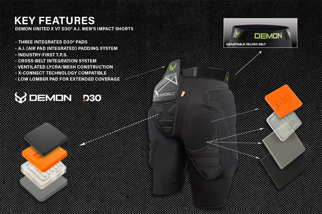 Demon X V7 D3O A.I. Pant - dames crash pants snowboard