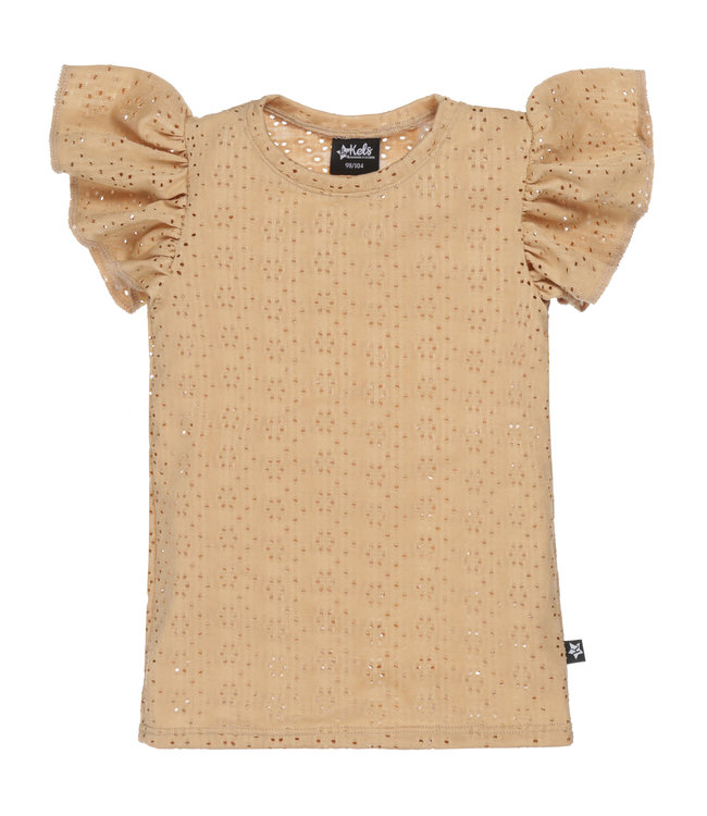 By Kels Ruffle Tee | Broderie Camel