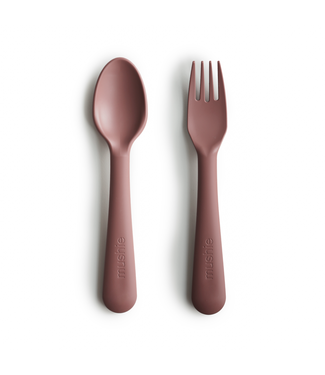 Mushie Fork & Spoon | Woodchuck