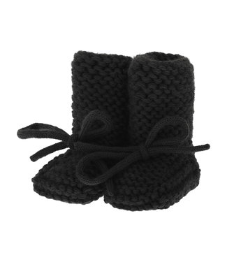 By Kels Knitted Booties | Black