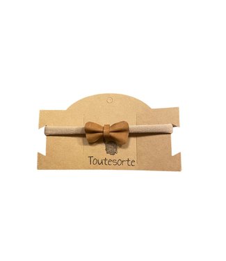 Toutesorte Bow haarband small | Cognac