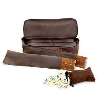 LOGOPLAY Rummy - board game - placement game with 108 play pieces in a very elegant design made of Samena and Hevea wood