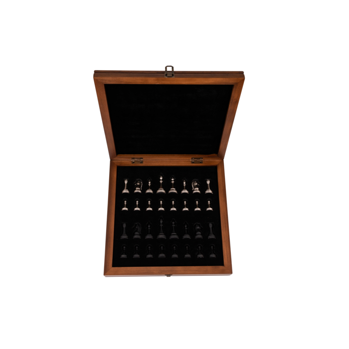 Helena Wood Art Hero - Black - Handgemaakte Schaakspel