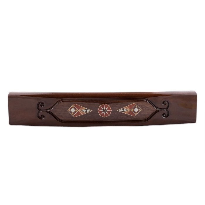 Helena Wood Art Oval Mosaic - Handgemaakte Rummy Set