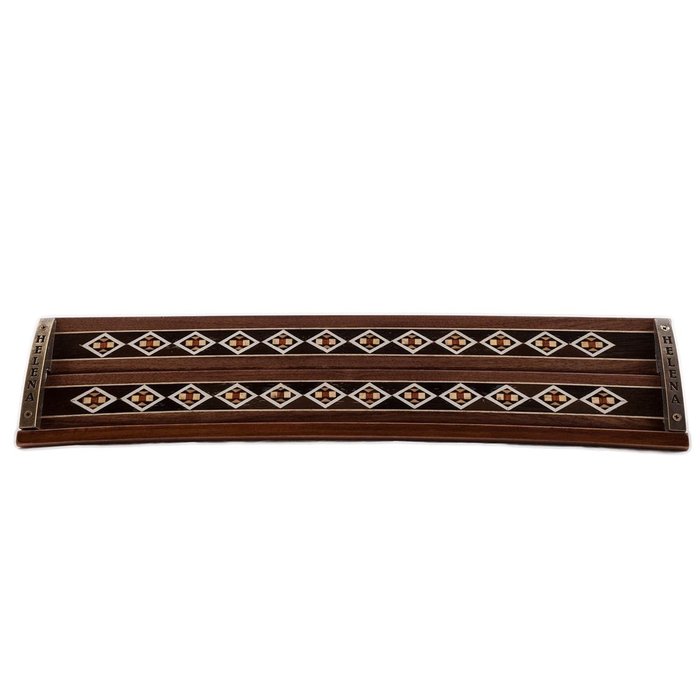 Helena Wood Art Oval Mosaic - Handgemaakte Rummy Set