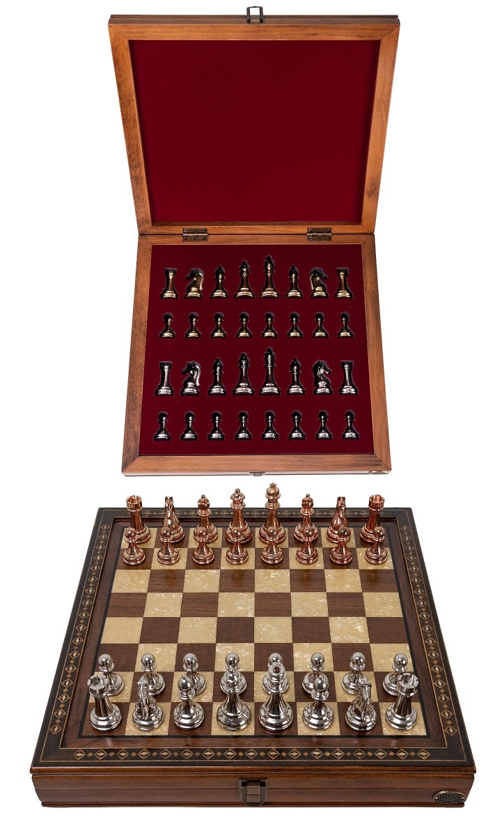 Bengelen genetisch dreigen Handgemaakte houten schaakbord met opbergsysteem - Luxe uitgave - Schaakspel .nl