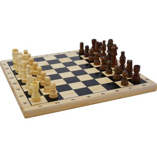 HOT Games Houten schaakset - 29 x 29 cm