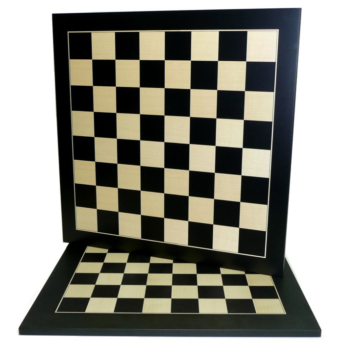 HOT Games Schaakbord gemaakt van ahornhout - Maat 4 - Veldmaat: 40 mm - 32 x 32 cm