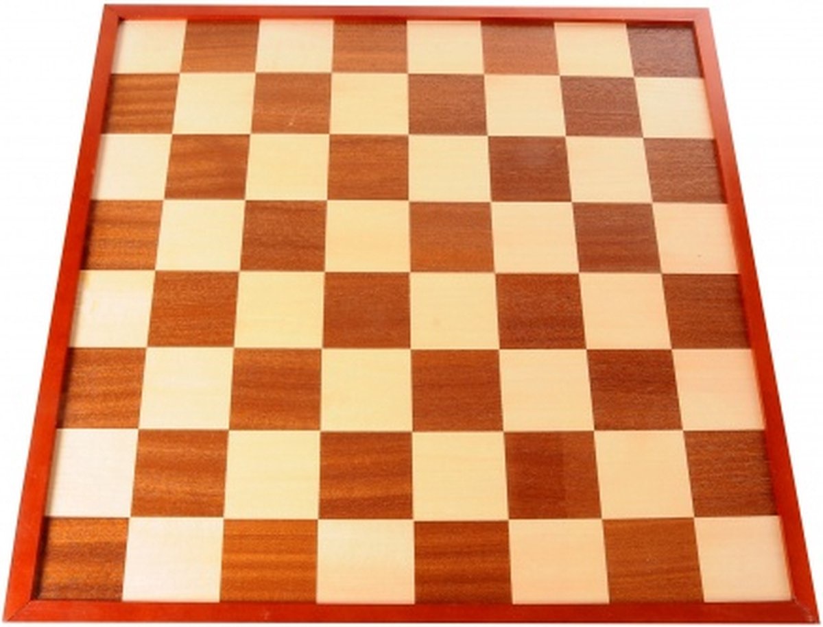 Houten schaakbord-dambord 40 x 40 cm - schaakspel-damspel Houten schaakbord-dambord 40 x 40 cm - schaakspel-damspel