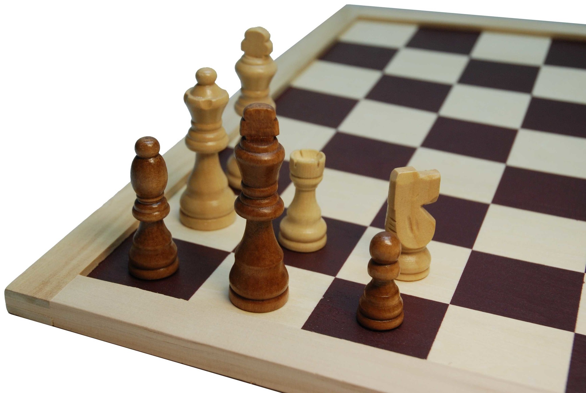 Lenen naast Heel Staunton schaakstukken - Maat 3 - Bruine en blanke schaakstukken -  Schaakspel.nl
