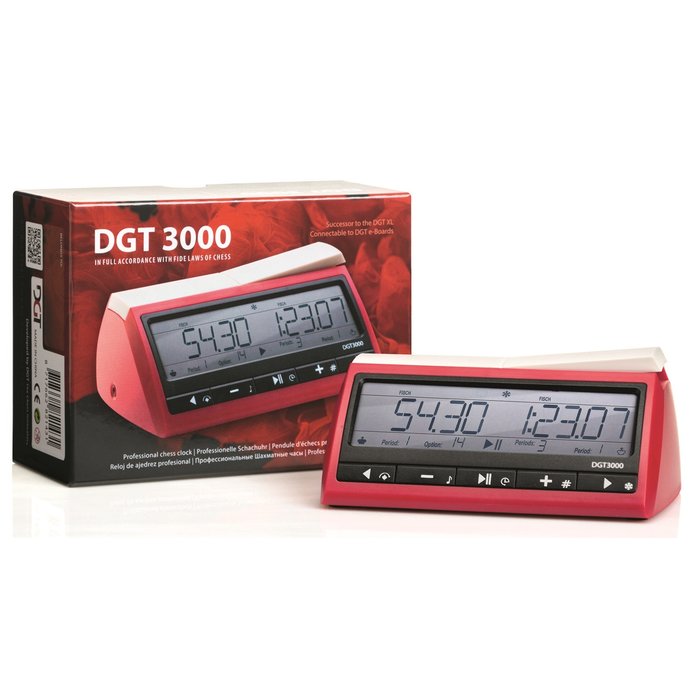 DGT Schaakklok DGT 3000 - Digitaal - Rood