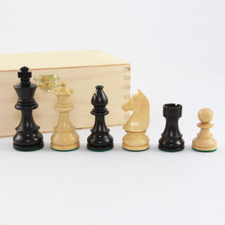 Weible Spiele Staunton schaakstukken - Maat 4 - Zwart/blank - Met opbergkistje
