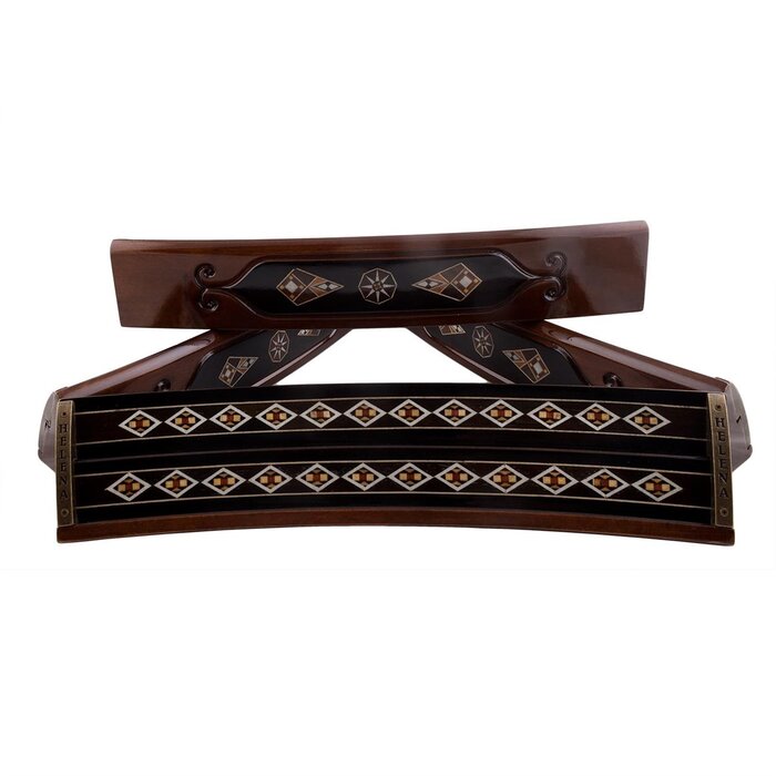 Helena Wood Art Oval Handgemaakte Rummy Set - 100% Hout