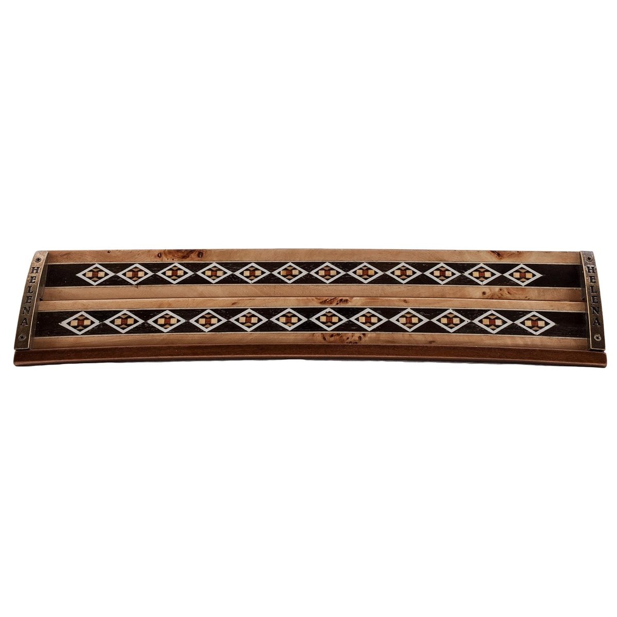 Helena Wood Art Oval Handgemaakte Rummy Set - 100% Hout